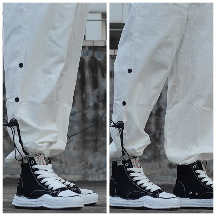 MMY Canvas flat toe cap hi shoes