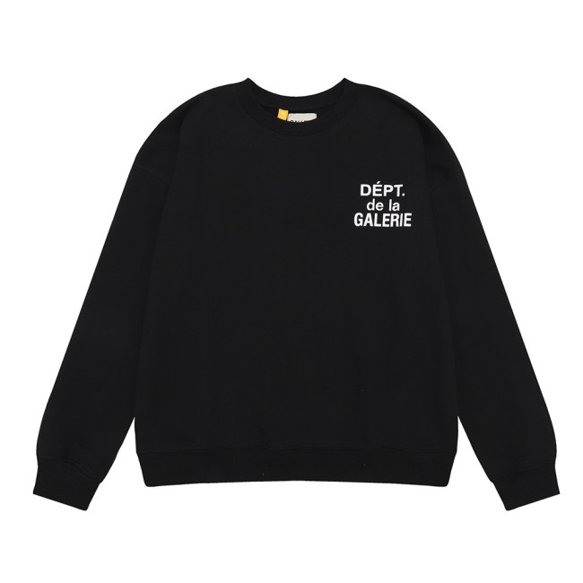 Double-sided letter round neck pullover 2 colors