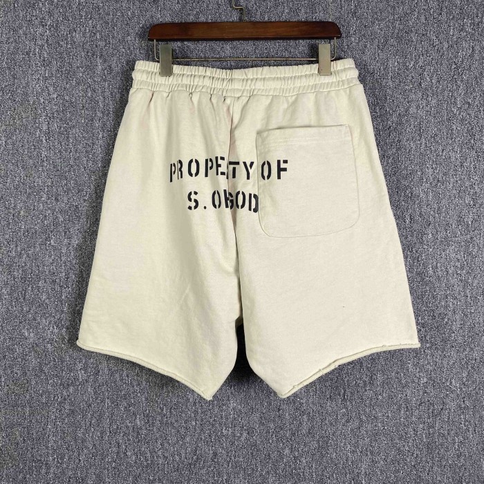 1:1 quality version Jesus big V washed shorts 2 colors