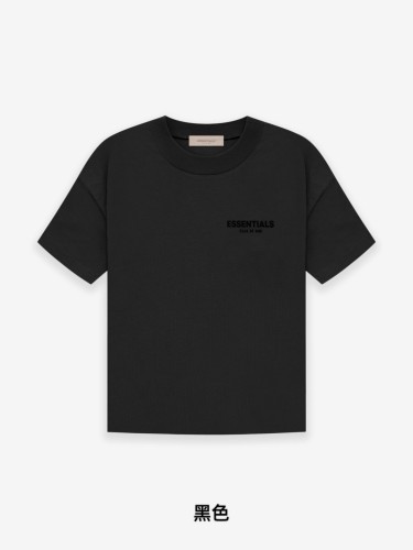 1:1 quality version Black Flocking Print Short Sleeve
