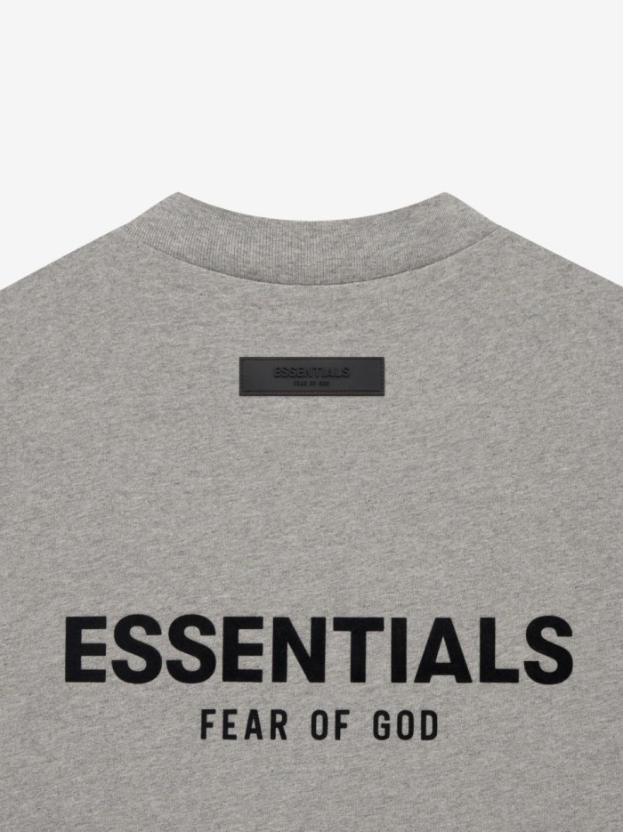 [Big & Tall for weights up to 220 lbs]1:1 quality version Black Flocking Letter Print long-sleeve T-shirt