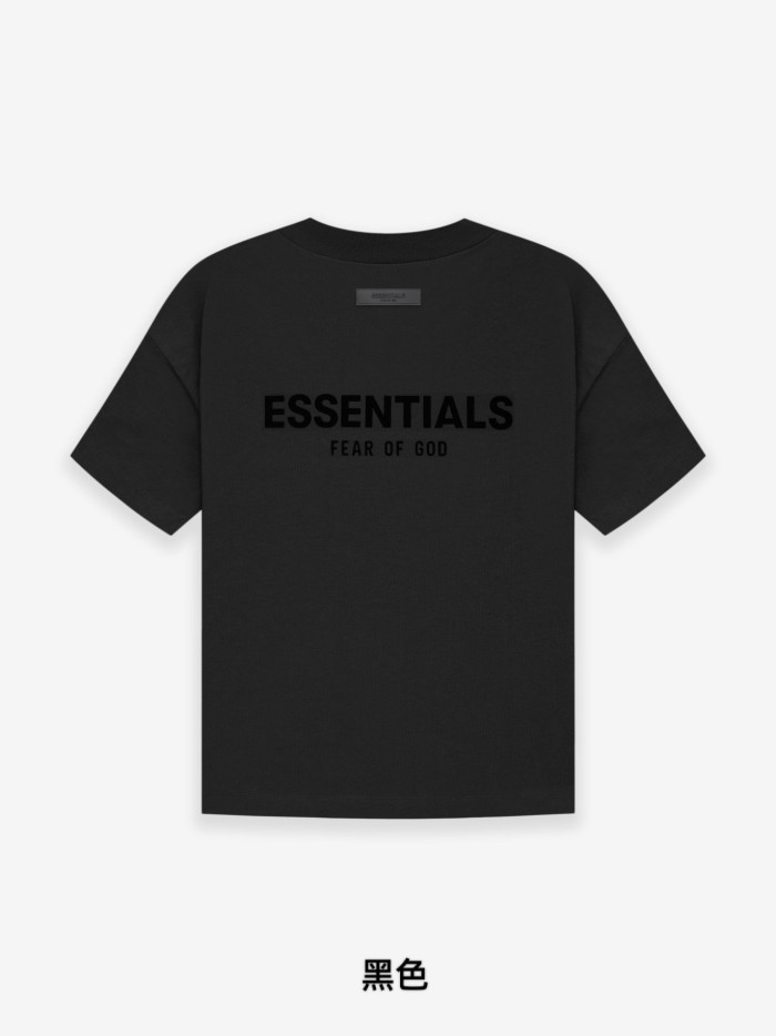 [Big & Tall for weights up to 220 lbs]1:1 quality version Black Flocking Print Short Sleeve