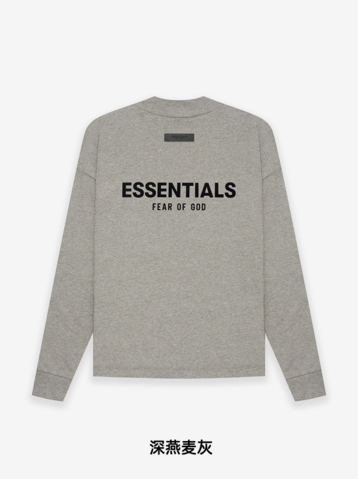 [Big & Tall for weights up to 220 lbs]1:1 quality version Black Flocking Letter Print long-sleeve T-shirt