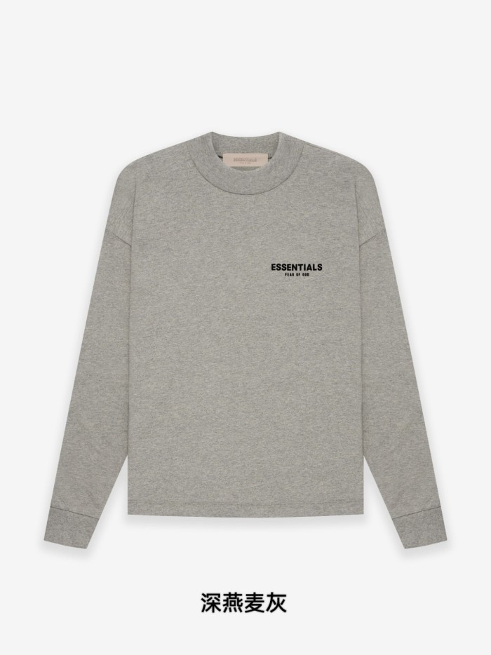 [Big & Tall for weights up to 220 lbs]1:1 quality version Black Flocking Letter Print long-sleeve T-shirt