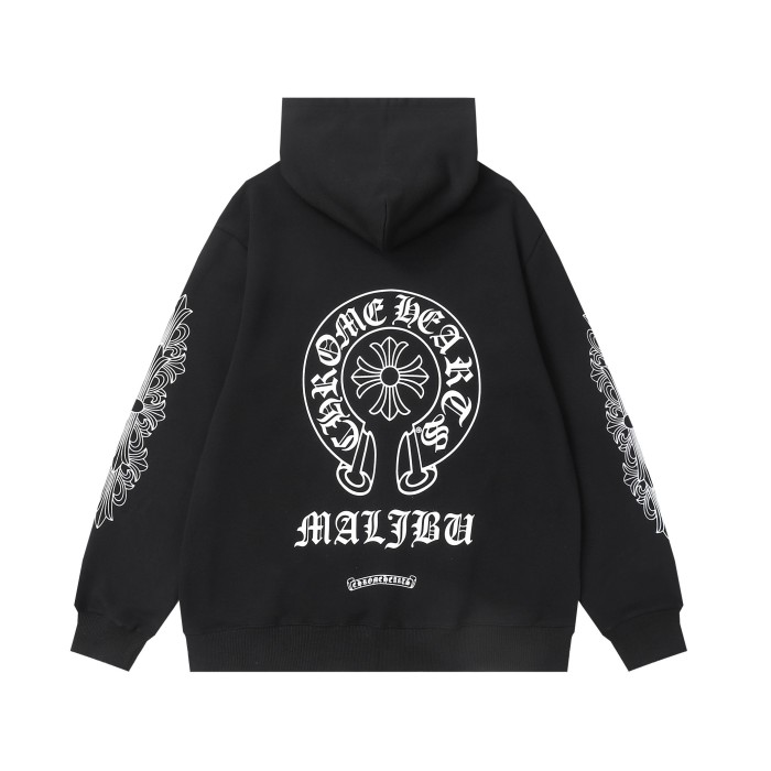 Malibu limited horseshoe print zipper hoodie