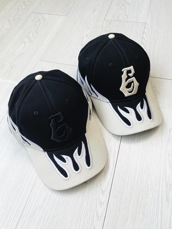 6 embroidery caps