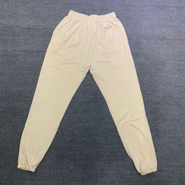 Young Thug Sp5der White lettering beige pants