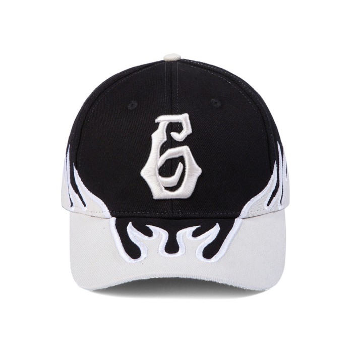 6 embroidery caps