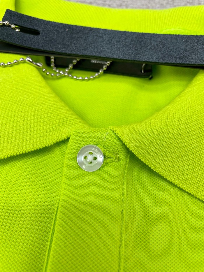 [50% Off]1:1 quality version  Embroidered logo beaded cotton Polo shirt with short sleeves 20247427