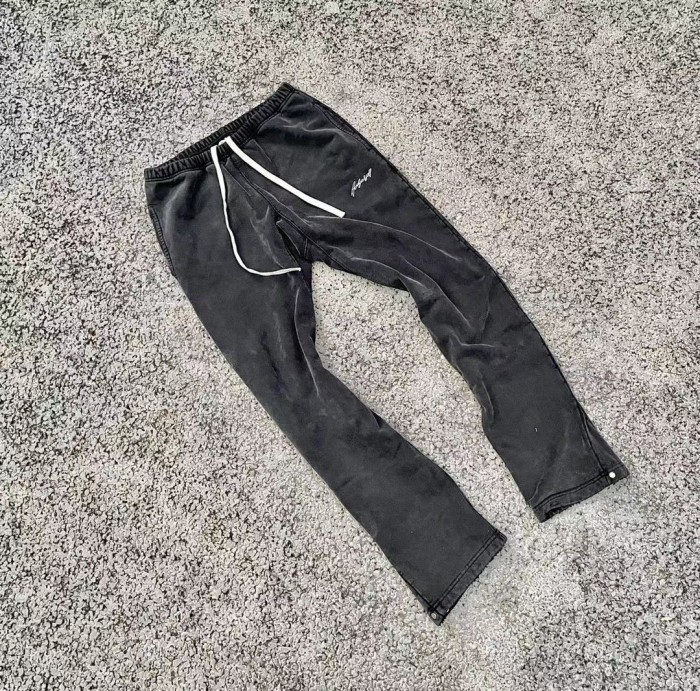 Retro washed horn guard pants