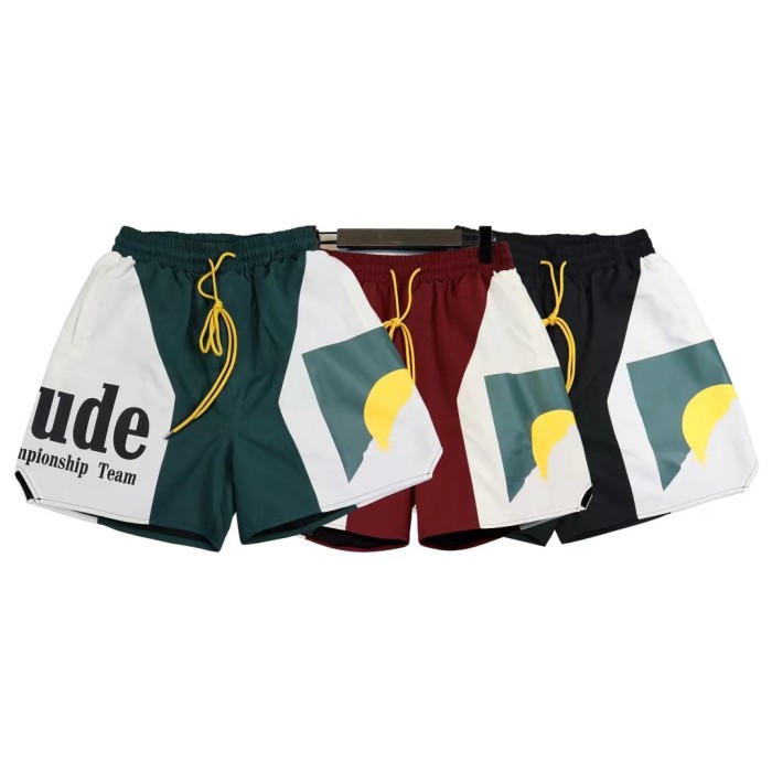 [Buy More Save More]Sunset print patchwork shorts