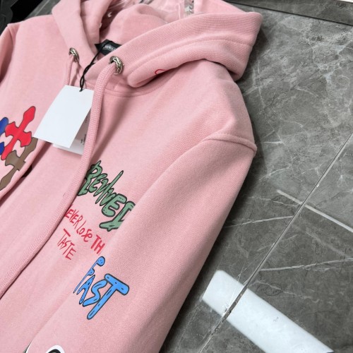 Doodle many logo hoodie powder