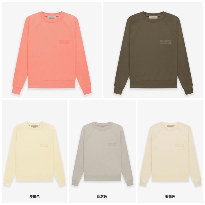 1:1 quality version Flocking printed multicolor round neck pullover