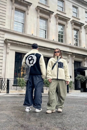 [Buy more Save more]1:1 quality version eigth ball sherpa jacket 3 colors