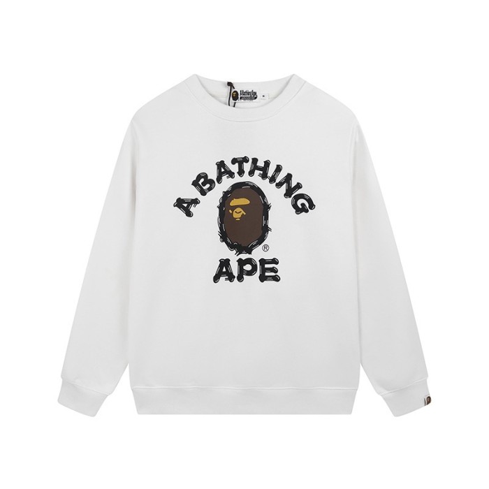 Graffiti Line Style Printed Round Neck Pullover