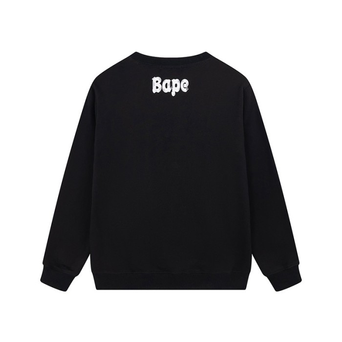 Graffiti Line Style Printed Round Neck Pullover