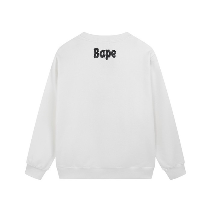 Graffiti Line Style Printed Round Neck Pullover
