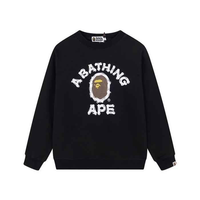 Graffiti Line Style Printed Round Neck Pullover
