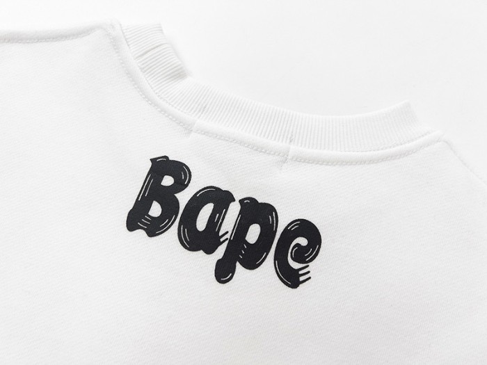 Graffiti Line Style Printed Round Neck Pullover