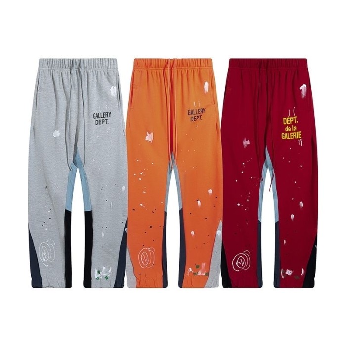 [buy more save more]  Graffiti spliced flared pants