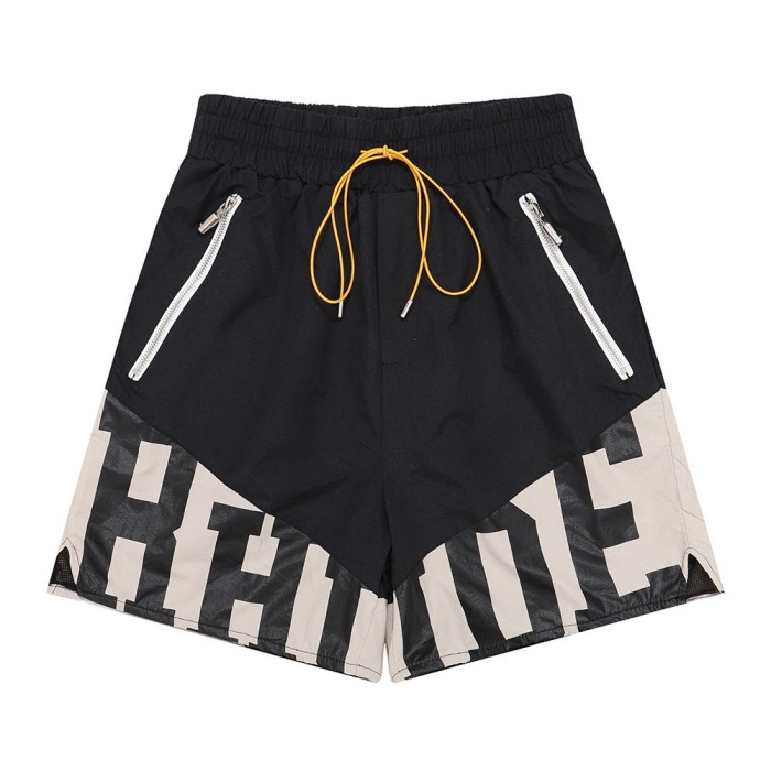 [buy more save more]Clashing letter drawstring shorts