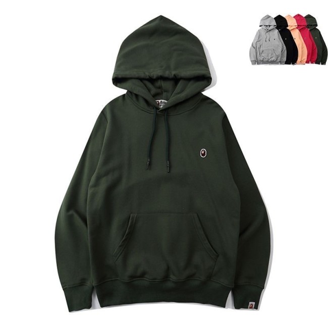 Ape man embroidered logo basic hoodie 5 colors