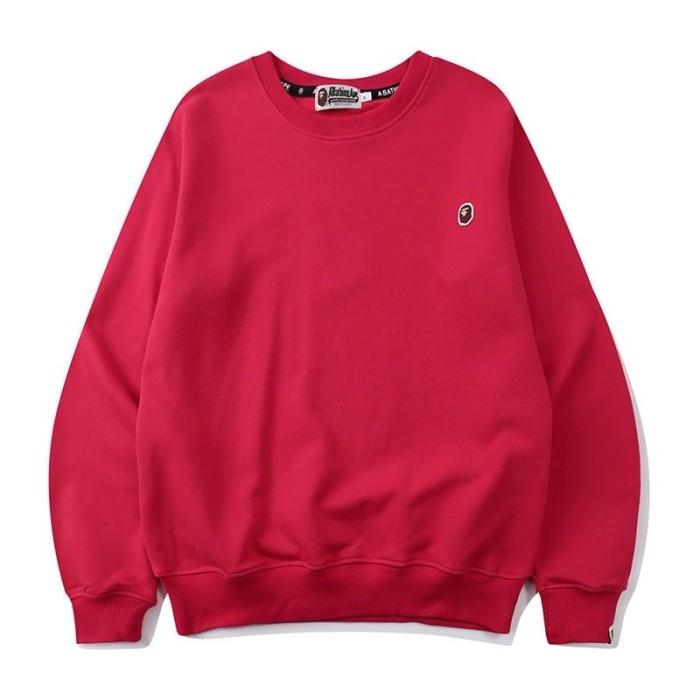 Little ape embroidered logo basic round neck set 5 color