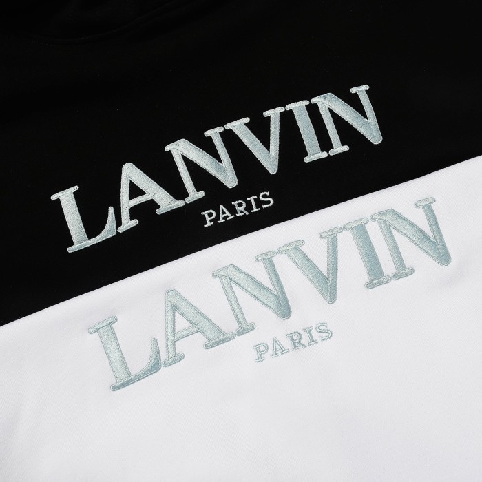 Embroidered logo graffiti hoodie