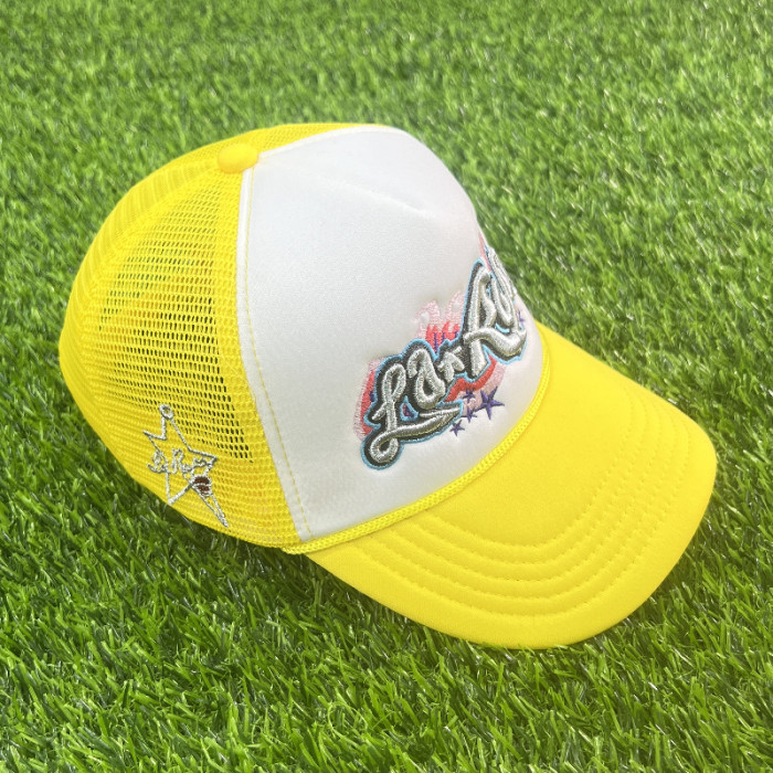 Silver Embroidered Lettering Trucker Hat