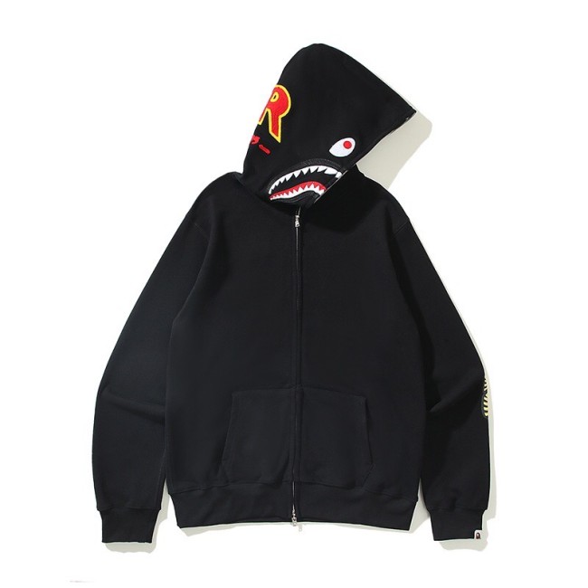 1:1 quality version Ponr embroidered logo shark hoodie