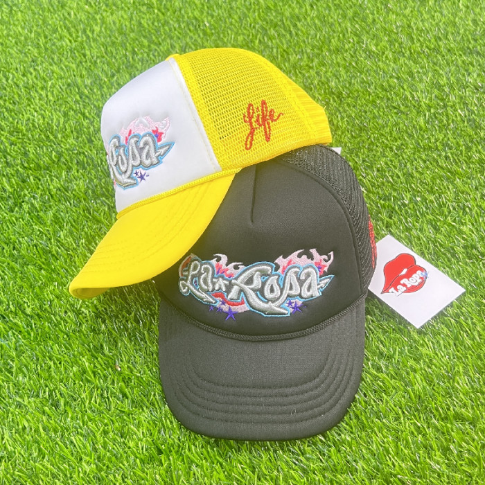 Silver Embroidered Lettering Trucker Hat