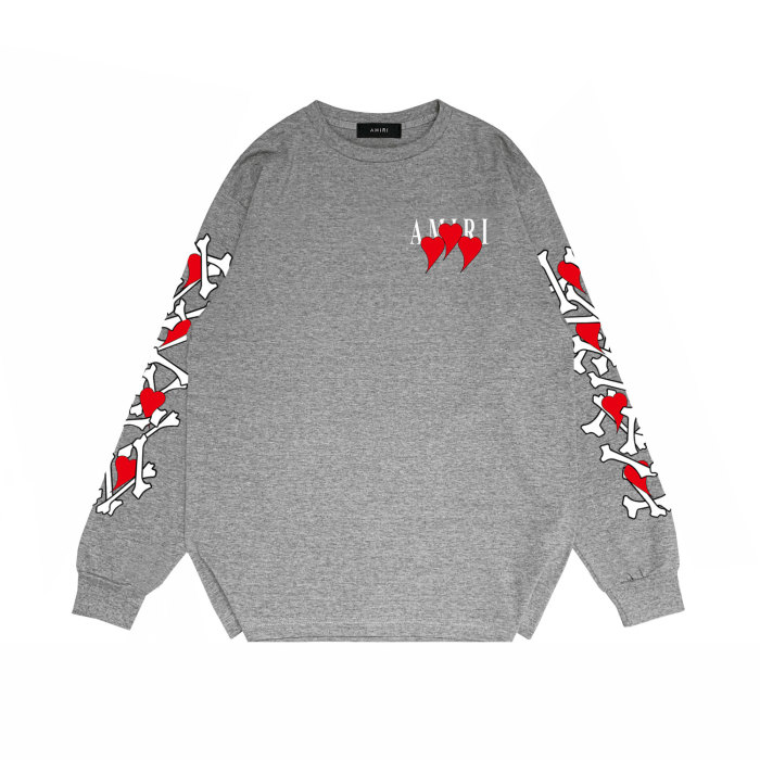 [50% Off]Heart Letter Print Long Sleeves Shirt 21034219