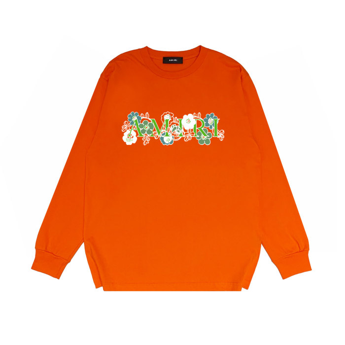 Floral green letter print Long sleeves