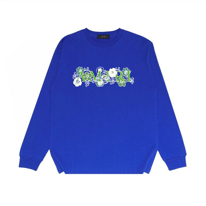 Floral green letter print Long sleeves