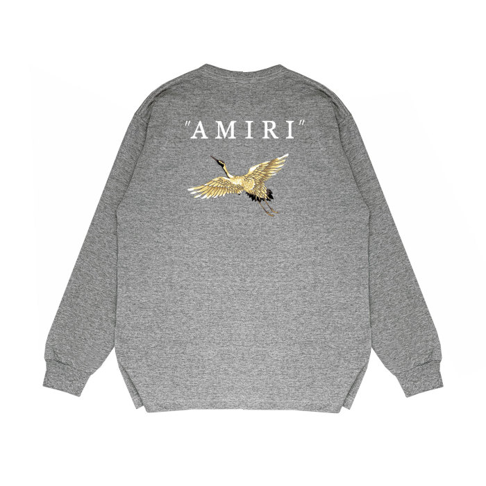 Golden Crane alphabet print long sleeves