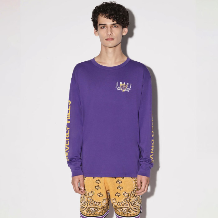 Gold Cup Alphabet Print Long Sleeve