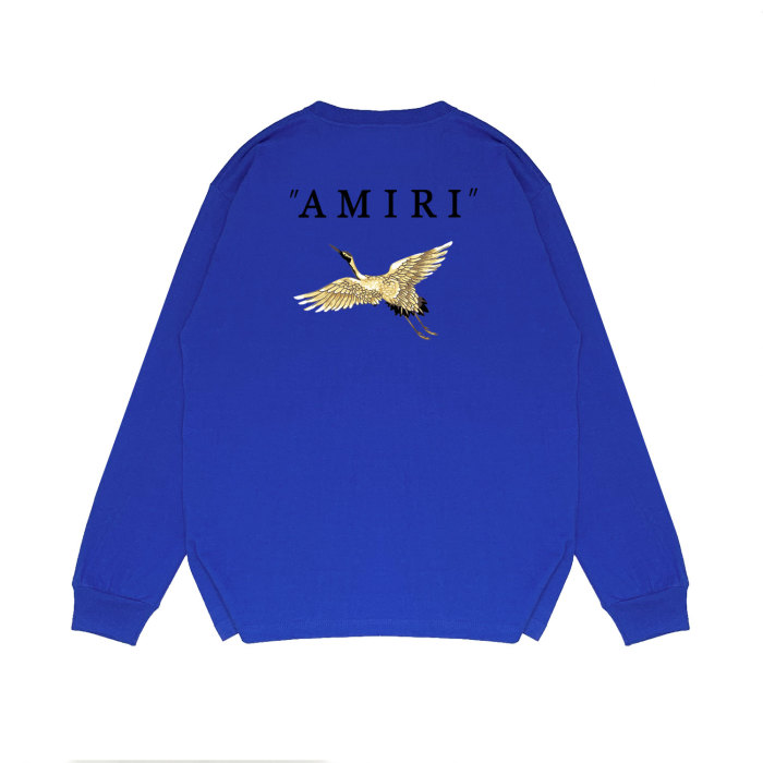 Golden Crane alphabet print long sleeves