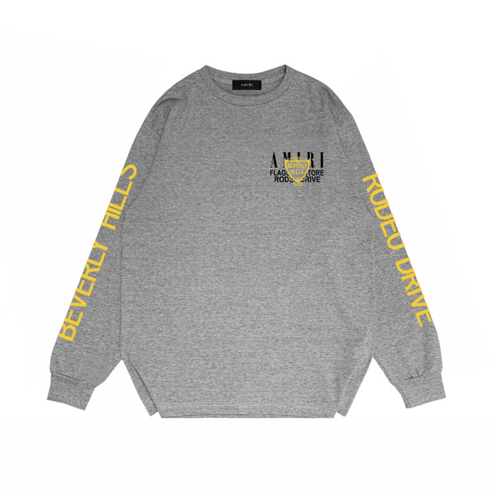 Gold Cup Alphabet Print Long Sleeve