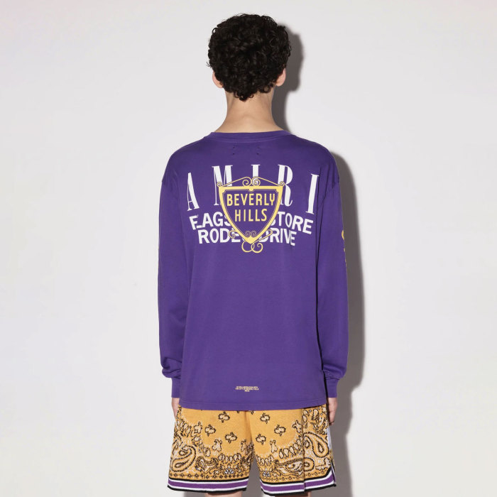 Gold Cup Alphabet Print Long Sleeve