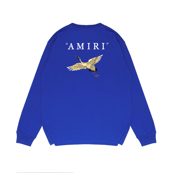 Golden Crane alphabet print long sleeves