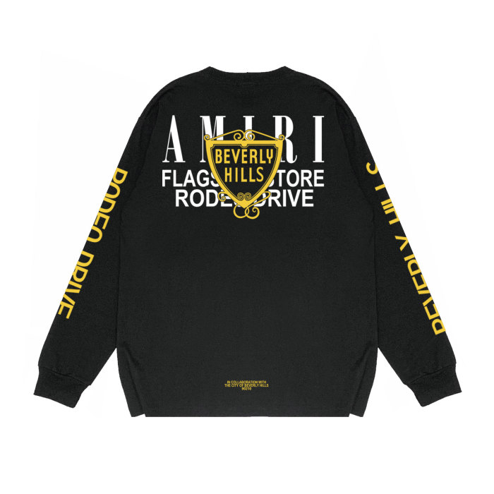 Gold Cup Alphabet Print Long Sleeve