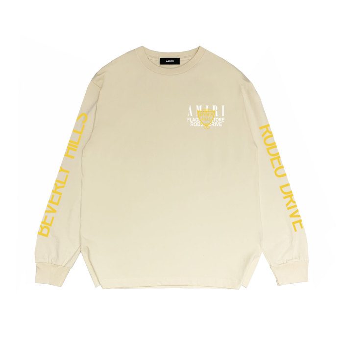 Gold Cup Alphabet Print Long Sleeve