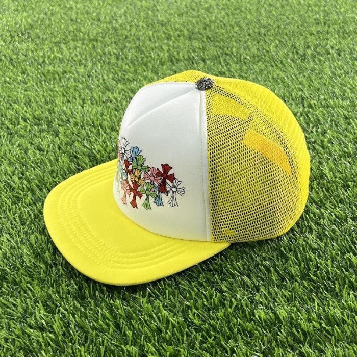 Colorful cross trucker hat