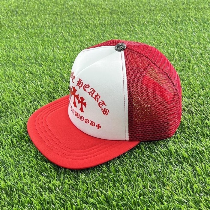 Sanskrit letter cross trucker hat