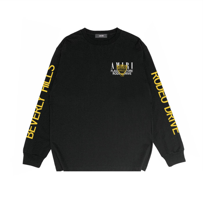 Gold Cup Alphabet Print Long Sleeve