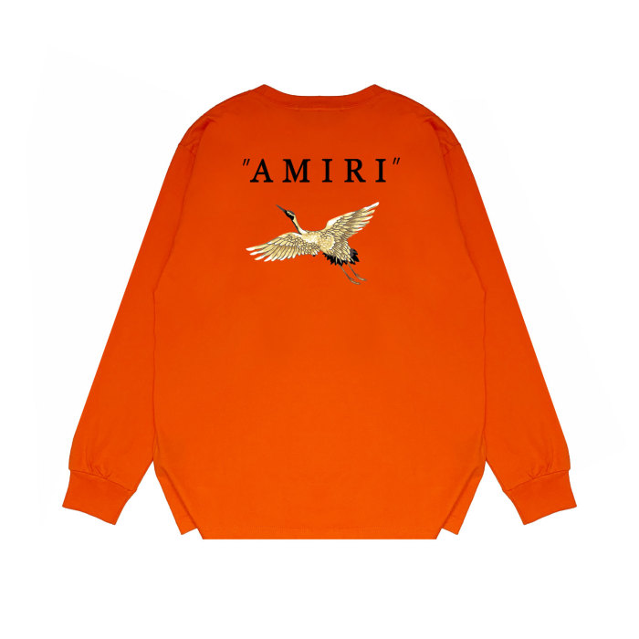 Golden Crane alphabet print long sleeves