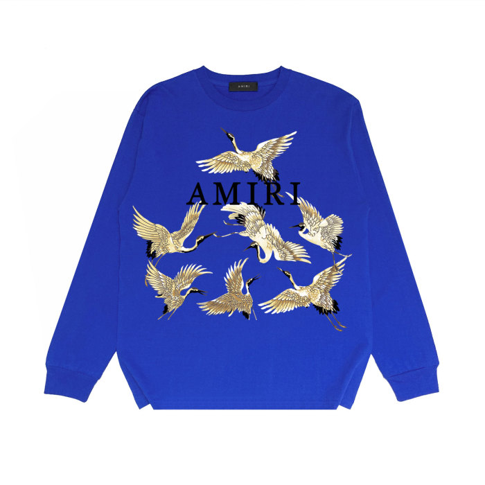 Golden Crane alphabet print long sleeves