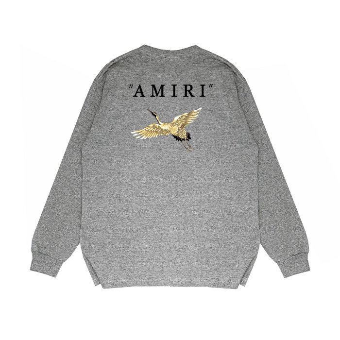 Golden Crane alphabet print long sleeves