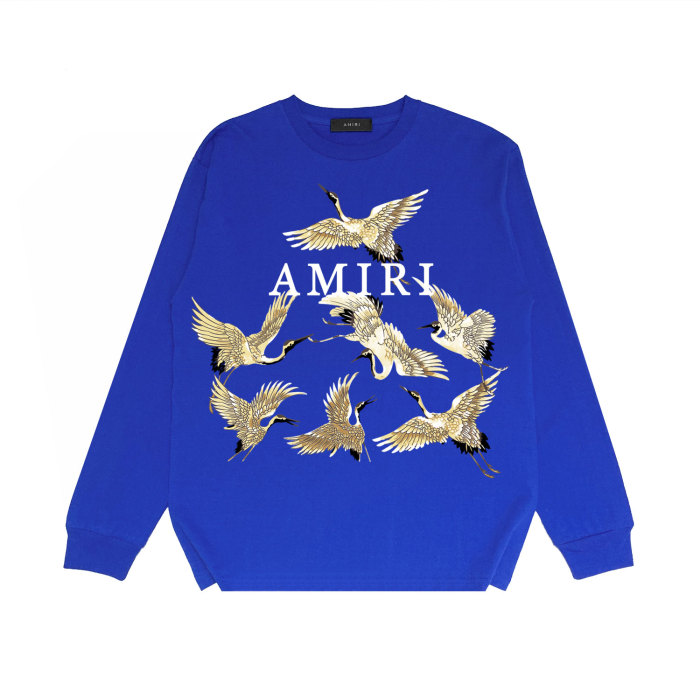 Golden Crane alphabet print long sleeves
