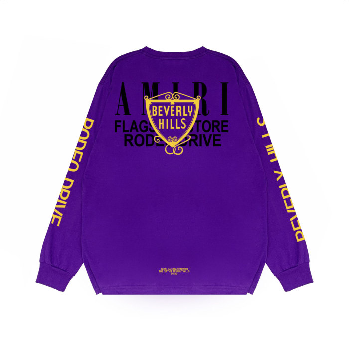 Gold Cup Alphabet Print Long Sleeve